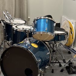 6 Piece Drum Set (Tama Imperialstar Hairline Blue)