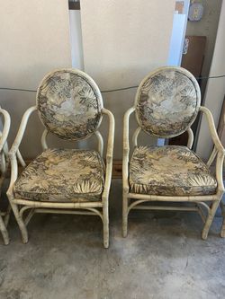 6 Dining Chairs With Hand Rails