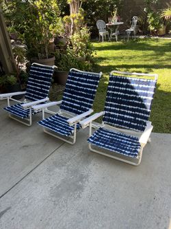 New Folding Beach Chairs Each