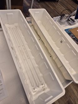 Root & Vessel Poly-Pro Plastic Flower Box Planter, White, 30-Inch $5