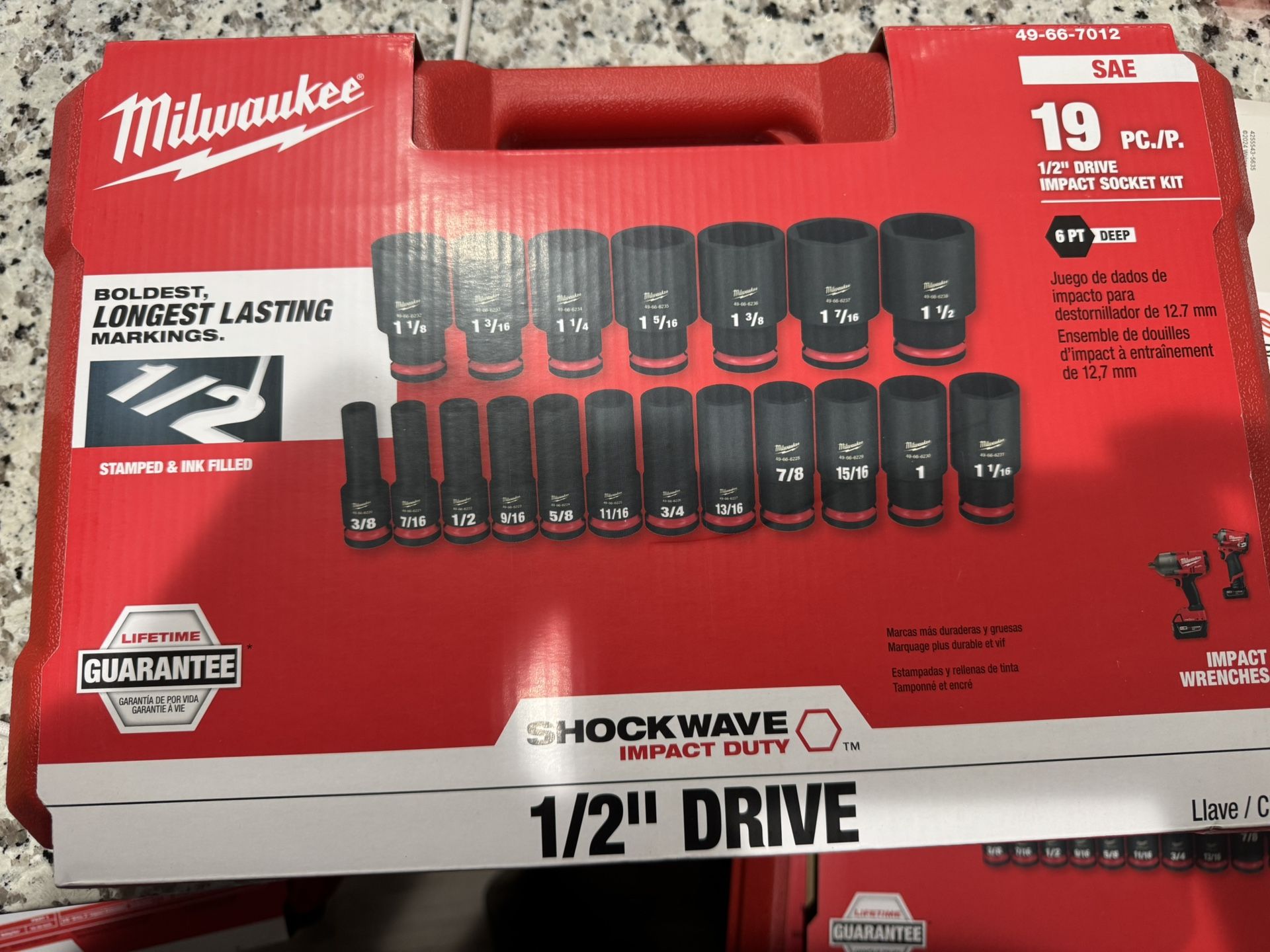 Milwaukee Shockwave 1/2 Impact Socket Set