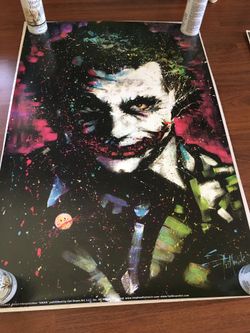 Artistic joker poster