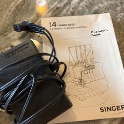 Singer foot Controller And Operator’s Guide
