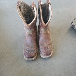 Brown Kids Cowgirl Boots