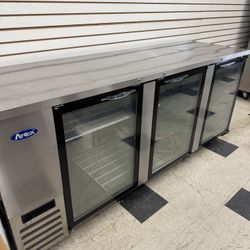 Atosa 90” Back Bar Refrigerator Commercial 