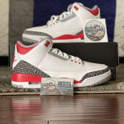Jordan 3 Fire red