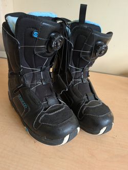 Salomon Pearl BOA Snowboard Boots Women's US 9.5 Black