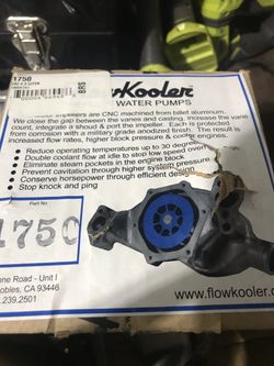 Flowkooler water pump...