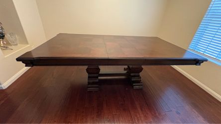 Leather chairs with table