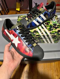 Adidas × BAPESTA Superstar "Mixed Camo"