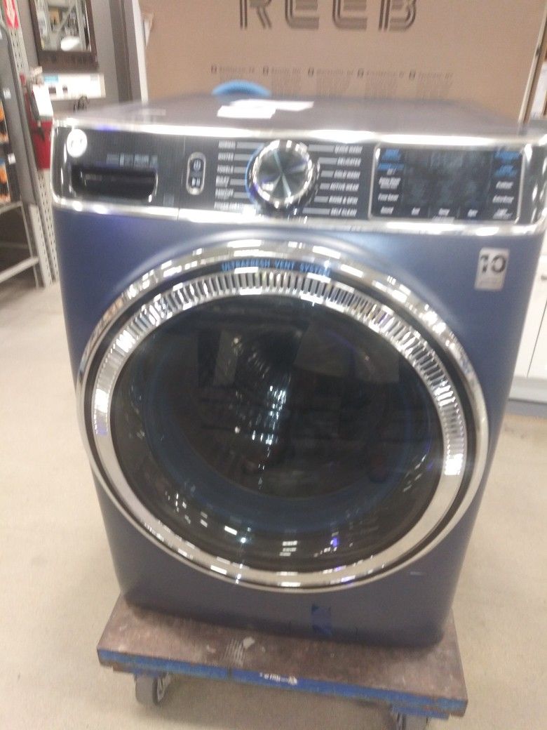 GE UltraFresh Vent System 5-cu ft Stackable Steam Cycle Front-Load Washer (Sapphire Blue) ENERGY STAR
GFW850SPNRS