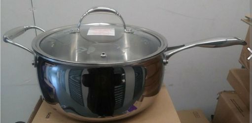Princess house 6619 try ply stainless 6qt stir pan