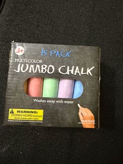 Multi-Color Jumbo Chalk 15 Pack