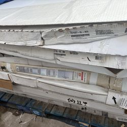 American Standard Ovation Curve 58-60 in. W x 72 in. H Sliding Frameless Barn Shower Door in Brushed Nickel Finish with Clear Glass Store SKU# 1006-67