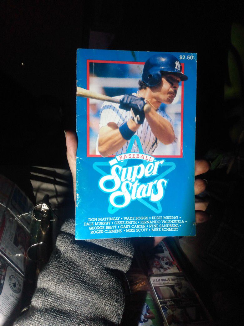 1987 Baseball Super Stars Book Cover Don Mattingly New York Yankees 