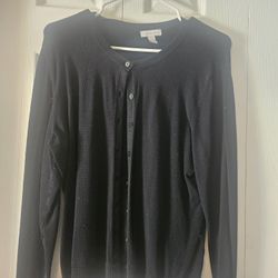 Women's Black Cardigan Size Large 