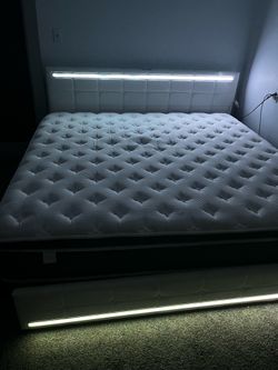 King size bed and mattress