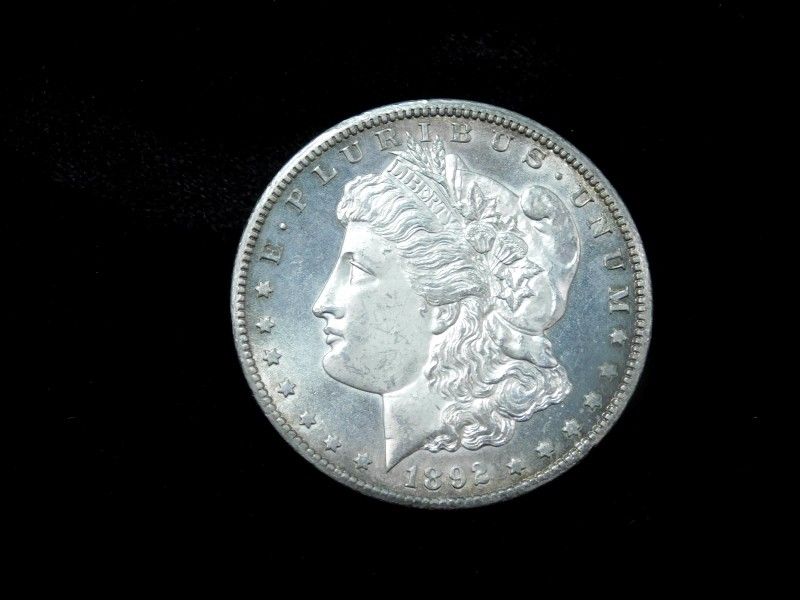 1892-CC $1 Morgan Silver Dollar - Frosty GEM UNC