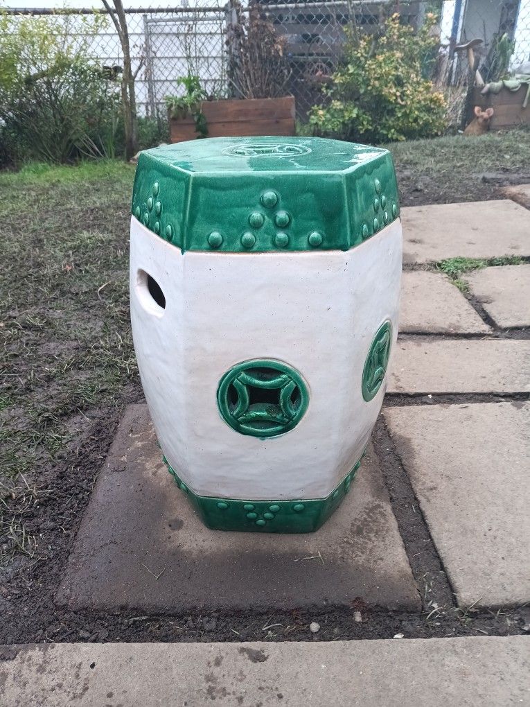 Chinese Ceramic Stool Table