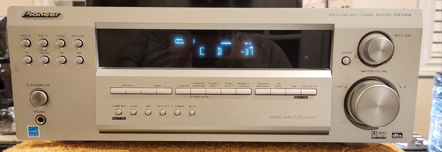 Pioneer VSX-D414

Audio Video Multi Channel Receiver