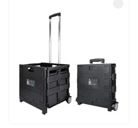 New Folding Portable Tool Carrier Cart Rolling Tool Box With Wheels & Handle (80 Lb)