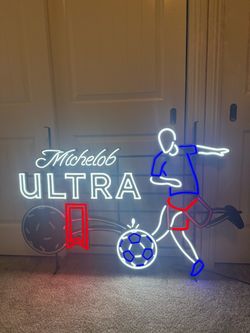 Michelob Ultra Soccer Neon Sign