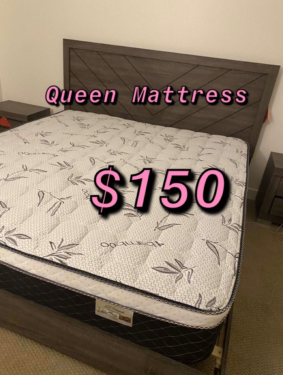 HOUSEHOLD BRAND NEW PILLOW TOP MATTRESSES ✅ COLCHONES NUEVOS PILLOW TOP 💯‼️ QUEEN SIZE $150 ❌ $210 With Box Spring FULL SIZE $140❌ $200 With Box