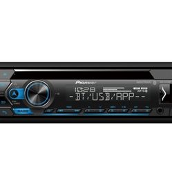 Pioneer DEH-S4220BT Single-Din Bluetooth CD Receiver with USB/AUX Inputs, Pioneer Smart Sync, and Hands-Free Calling for Enhanced in-Car Audio Experie