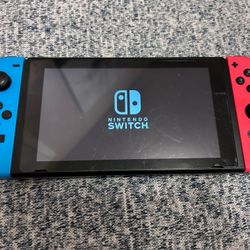 Nintendo Switch With Accessories (Console For Parts Or Fix It)