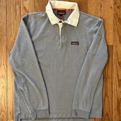 Patagonia Vintage LS Polo Shirt Size Medium