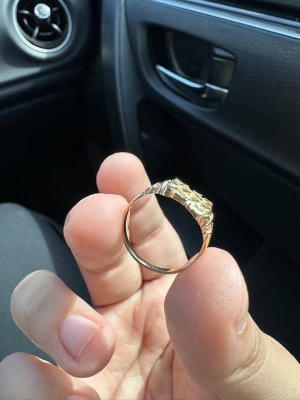 14k Nugget Ring Size 7