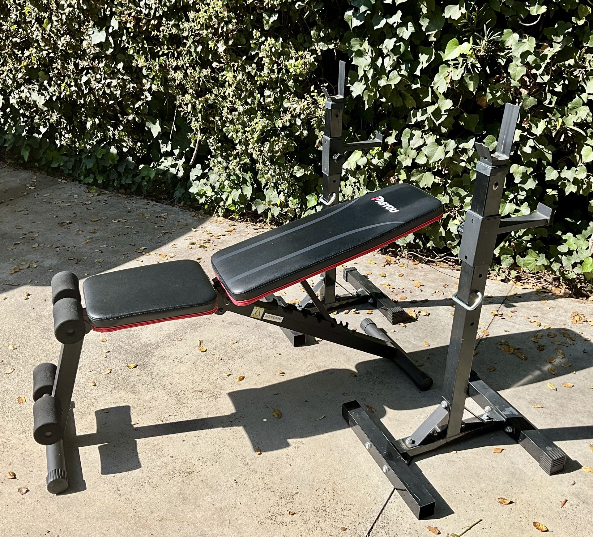 Adjustable Weight Bench w/ Rack – PASYOU Home Gym Bench Press