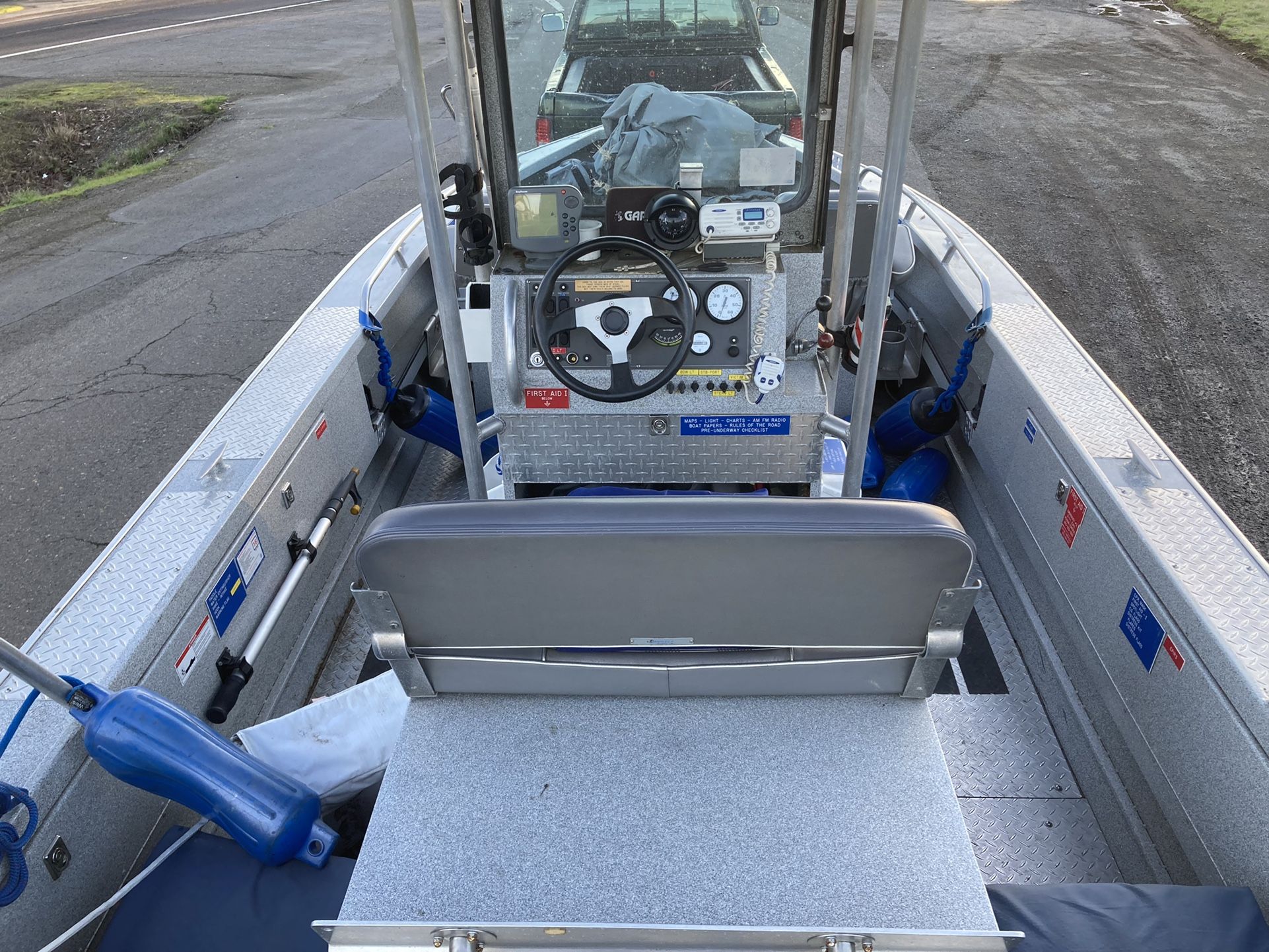 20’ Boulton Aluminum Boat Center Consul for Sale in Woodburn, OR OfferUp