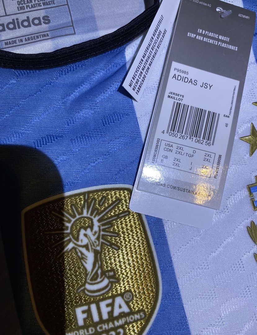 3 STAR- Messi #10 Argentina World Cup 2022 Away Authentic Player Version  Jersey for Sale in Corvallis, OR - OfferUp