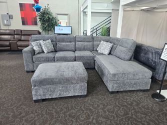 Sectional with Ottoman