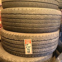 275/70/18 two tires used good condition