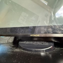 65in hitachi TV - With Base
