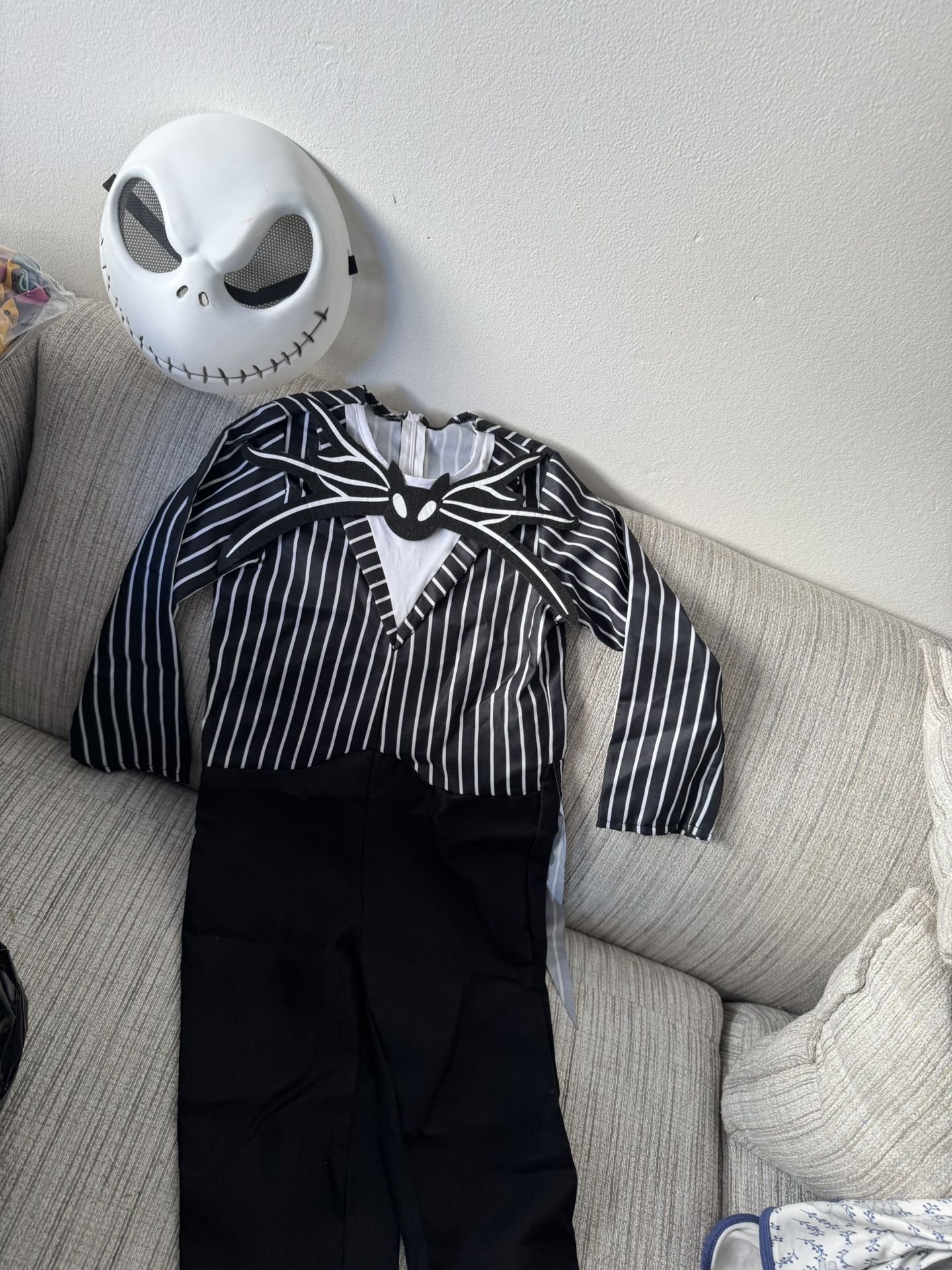 Boys Jack Skellington Costume With Mask