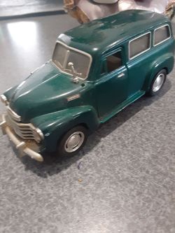 Vintage Green Diecast Classic Car Model