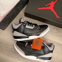 Jordan 3 Retro Black Cement 2024 Size 7-15 Brand New