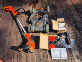 Cordless Black+Decker Trimmer, Edger, Mower