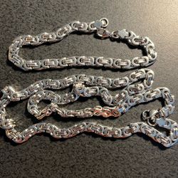 Valentine Day- 8mm Byzantine Stainless Steel Set