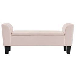 Storage Ottoman Bench Pink