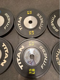 Titan fitness 120lb Competition bumper plate set