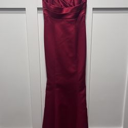 Size 2 Long Red Dress