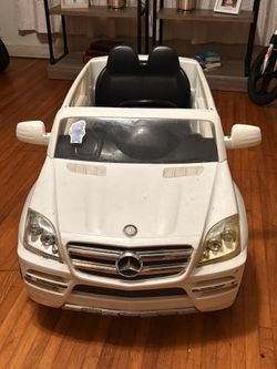 White Electric Mercedes