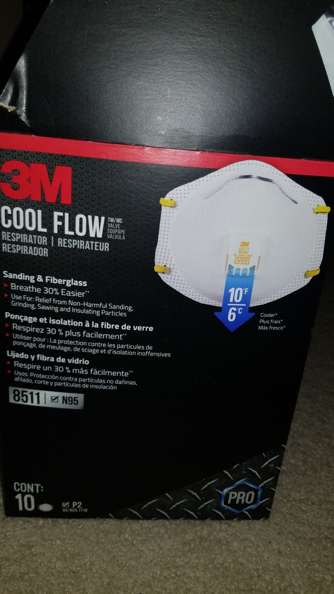 9 3m cool flow respirators