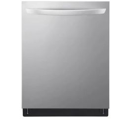 LG 24 Inch Wide 15 Place Setting Built-In Fingerprint Resistant Top Control Dishwasher with 3 Racks and 9 Wash Cycles