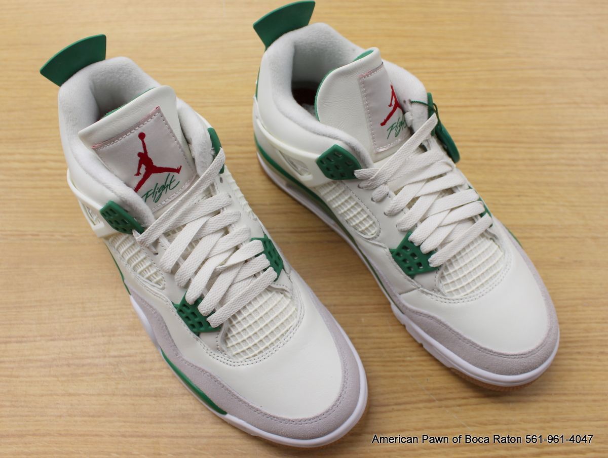 Nike SB x Air Jordan 4 Pine Green Calaite Men's DR5415-103 size 8