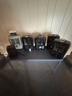 Electric heaters. 10 bucks apiece.